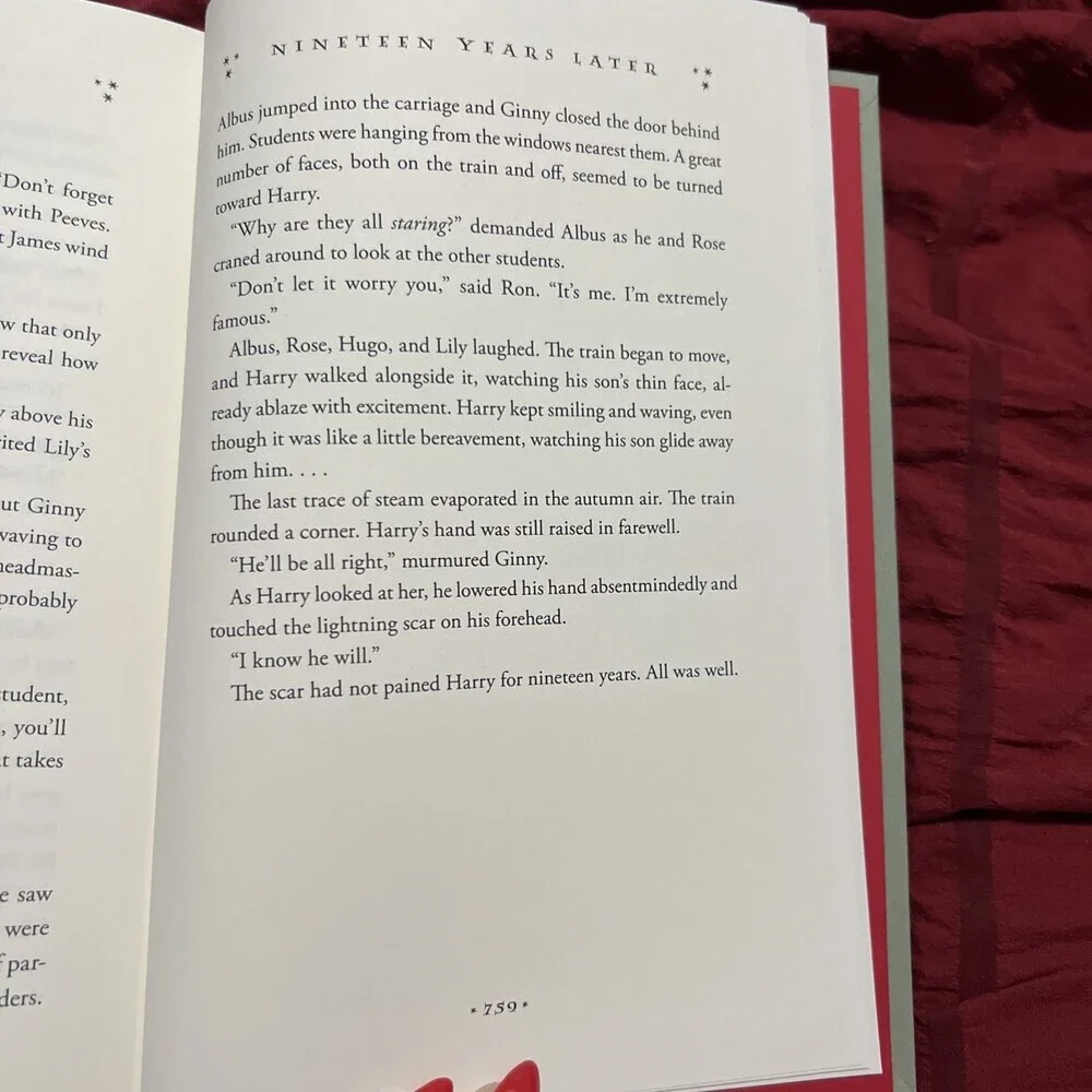 Harry  Potter & the Deathly Hallows 1st Edition Error Book Ends Pg 759